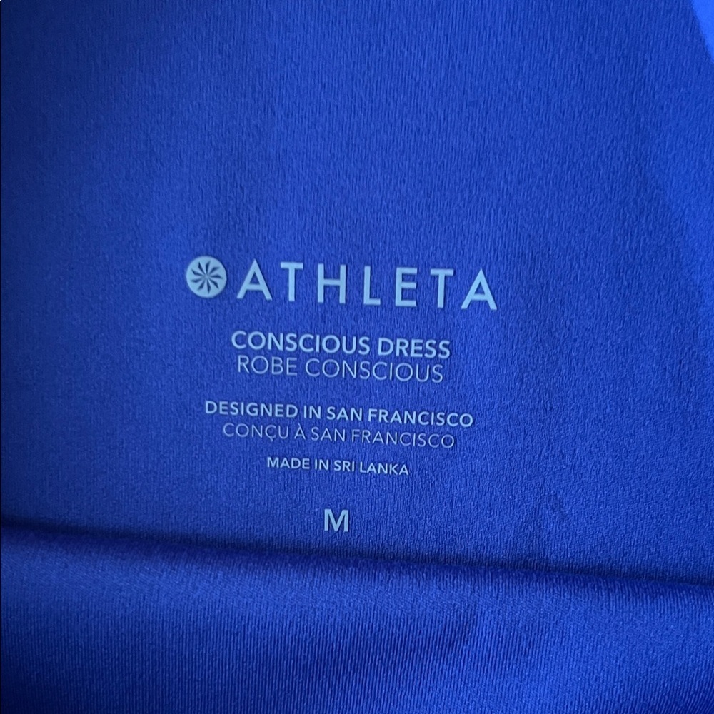 Athleta Women's Casual Dress in Bright Blue - Size Medium - Picture 5 of 10